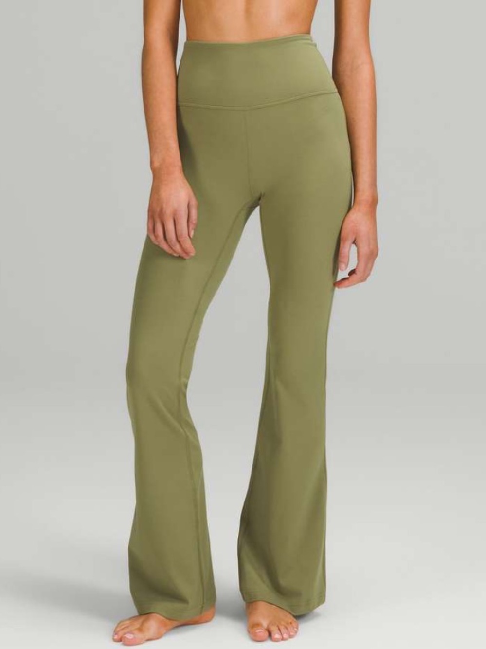 lululemon athletica High-Rise Flared Pant - Bronze Green